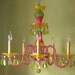Chandelier Lighting,  Antique Hand Painted Crystal , One of a Kind
