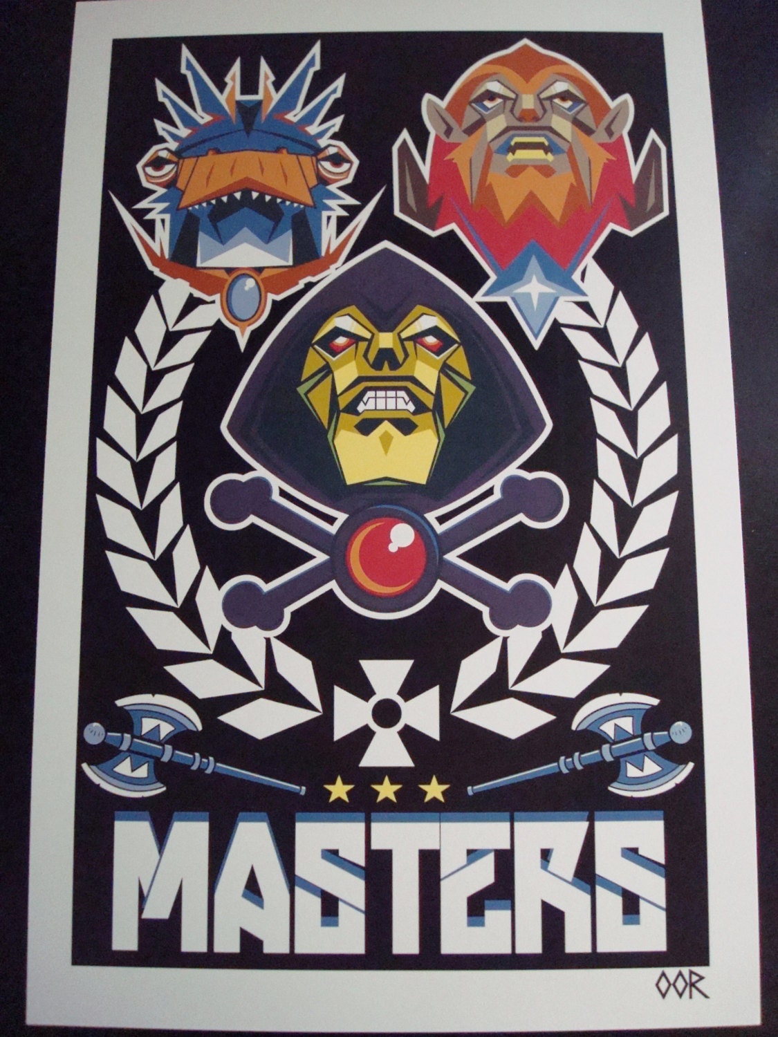 Skeletor MOTU poster print