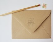 Numerals Custom Return Address Stamp