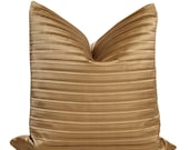 Gold Ribbed Pillow