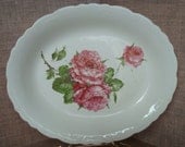 Minton rose platter-pink rose-vintage-shabby chic-rose wall decor-cottage style-flea market style.