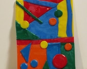 ACEO polymer clay abstract No 1