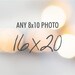 Customize any 8x10 photo to 16x20 size