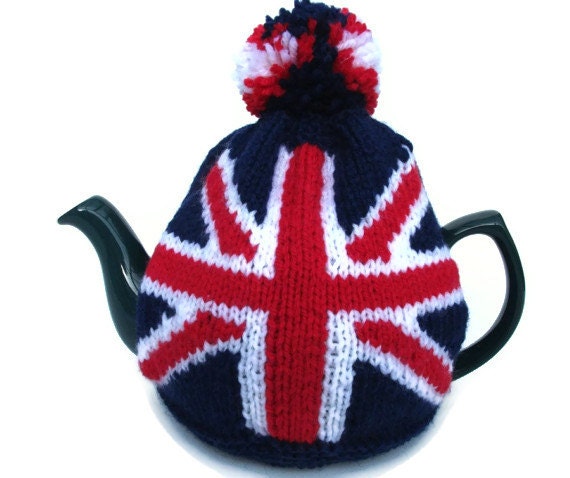 Union Jack tea cosy cozy for a medium  pot. Made to order.