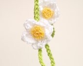 Barefoot Baby Sandals, Daisy Crochet Baby Sandals, Crochet Barefoot Sandles, Newborn Girl