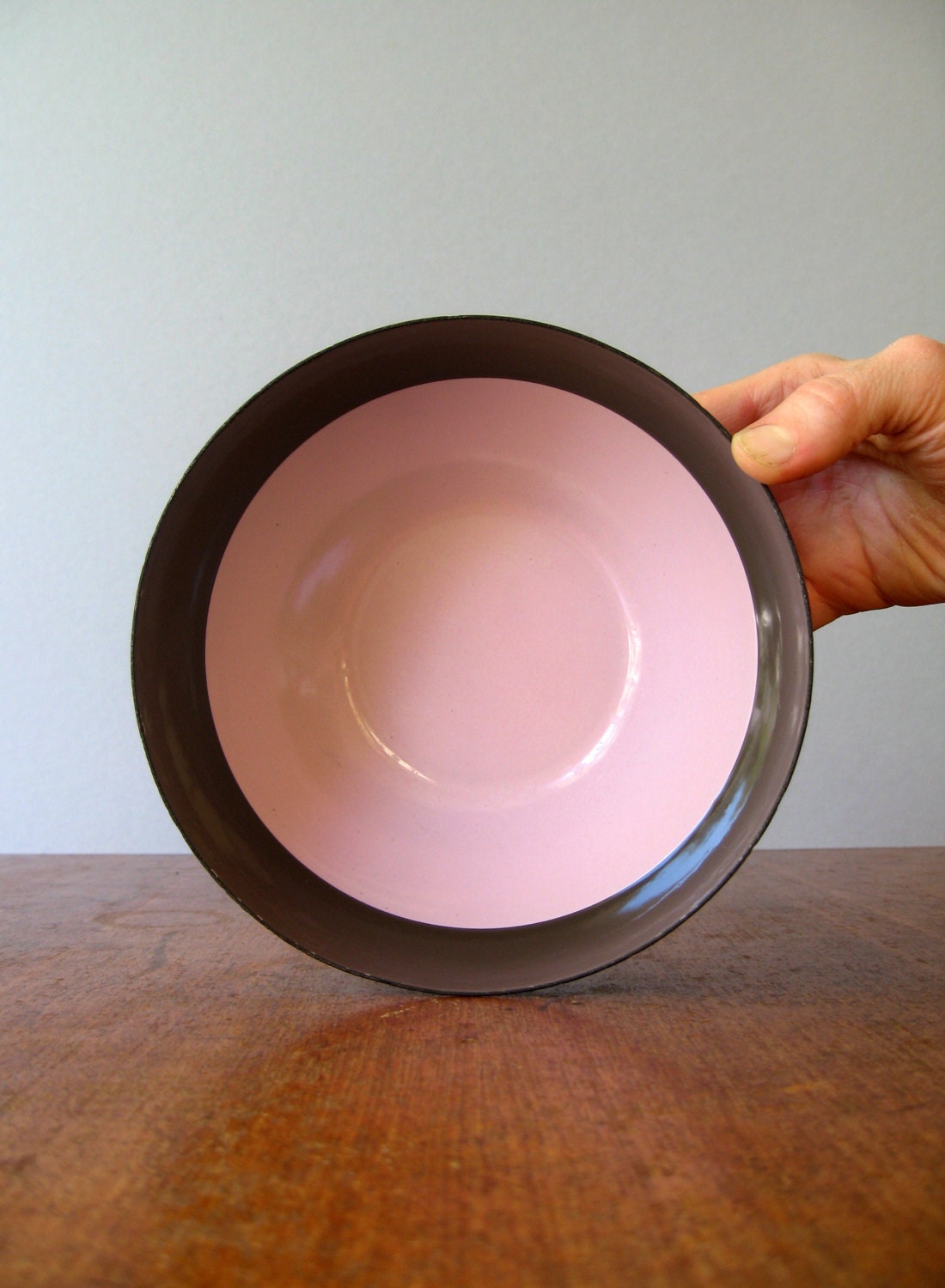 Mid Century Arabia Finel Enamel Color Block Bowl - Kaj Franck