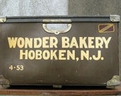 Vintage Industrial Crate - Wonder Bread Bakery, Hoboken, NJ - Shipping Crate - 1950s - Extra Large Storage - Kennett