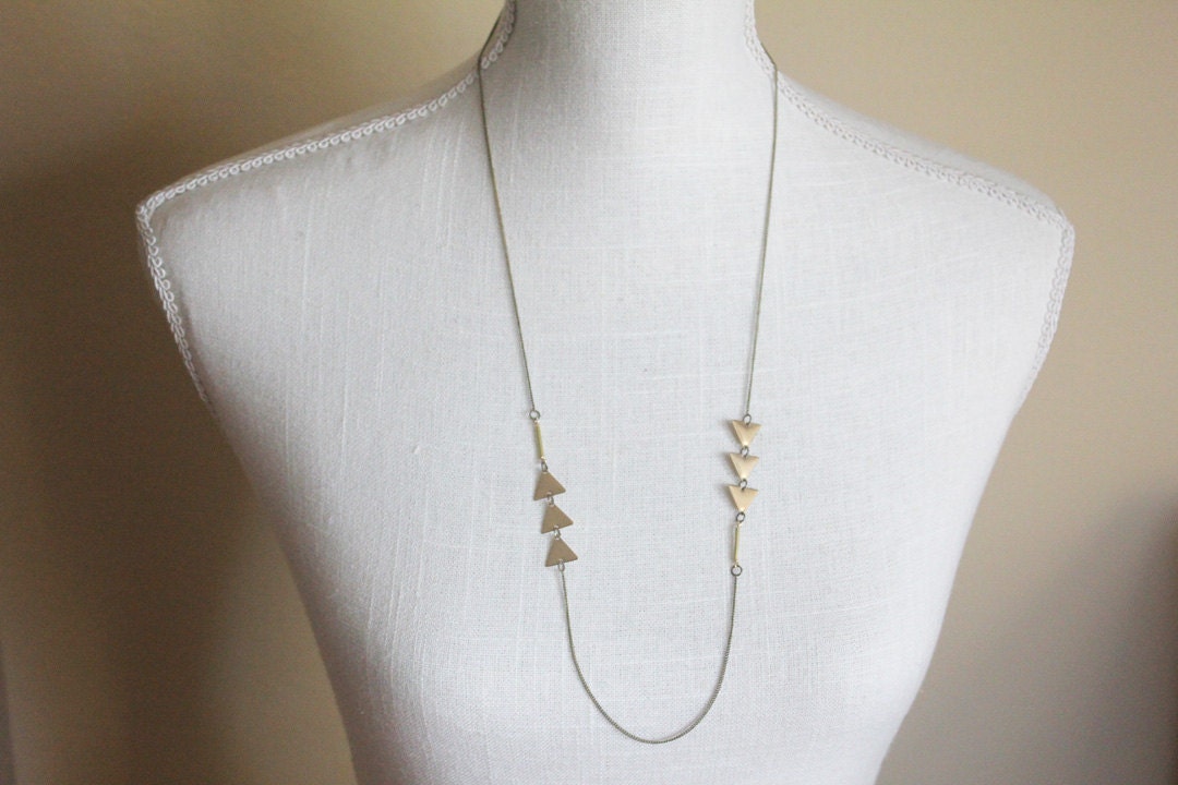 Brass Arrow Necklace