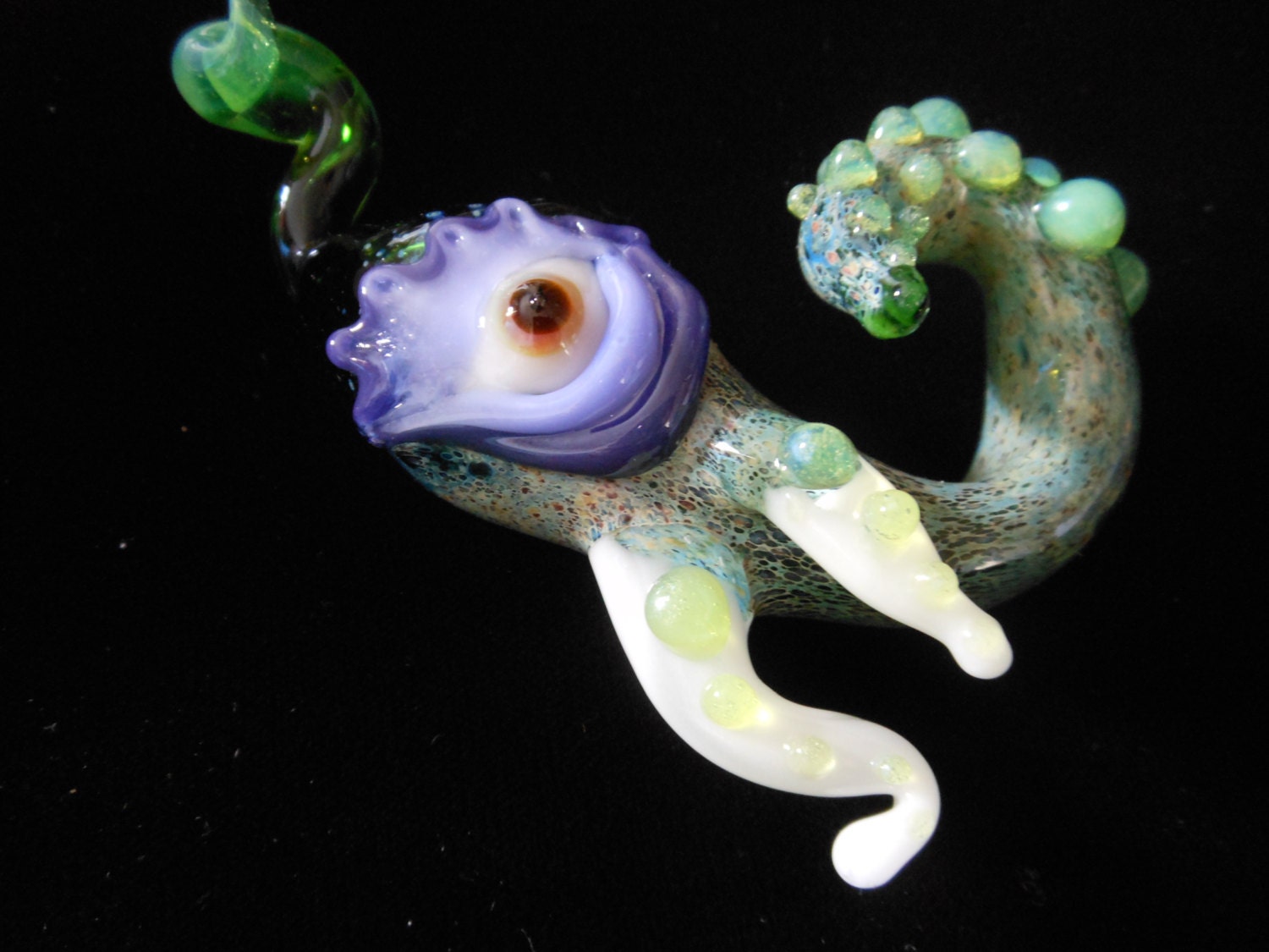 Glass Pipe - Blown Glass Pipe - Spoon - Tobacco - Tobacco Spoon - Slyme Glass - Octopus Tentacle