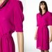 Vintage semi sheer dark pink dress size XS petite