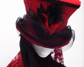 Le Rouge Hunter Comtesse Mad Hatter  Red top Hat