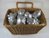 SILVER SEASHELLS Instant Collection BEACH Decor Painted