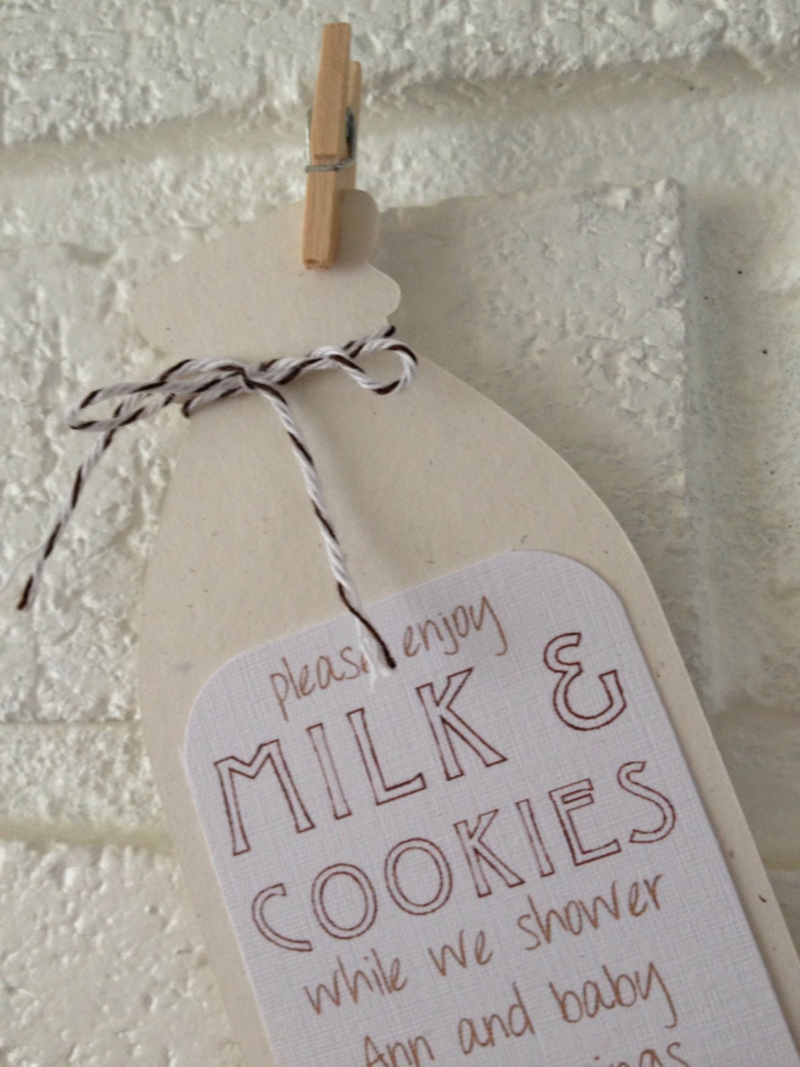 milk & cookie baby shower invitations