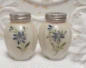 3" Milk Glass Shakers Hand Painted