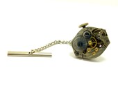 Watch Tie Tack. Mens Accessories for Suits and Neck Ties