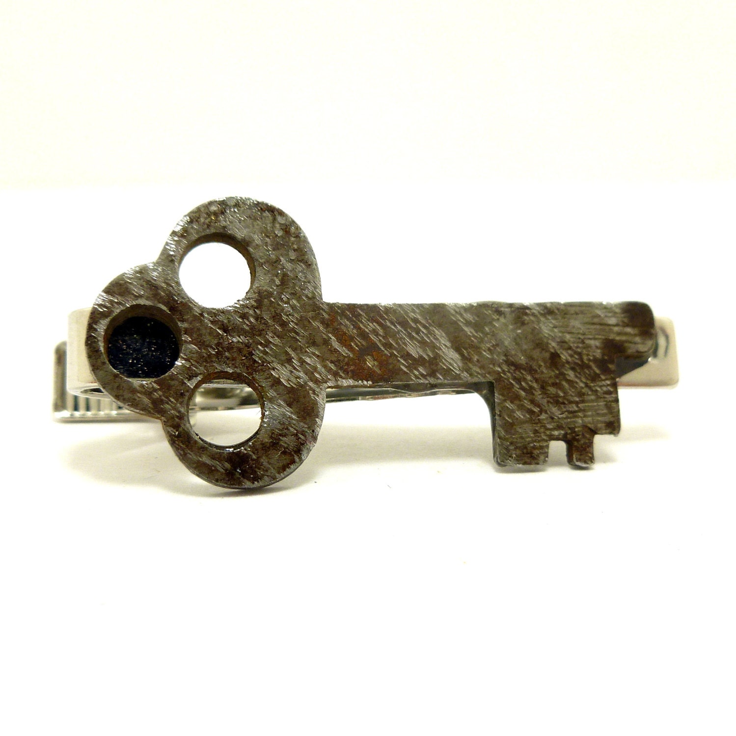 Skeleton Key Tie Clip, Steampunk Men's Tie Tack
