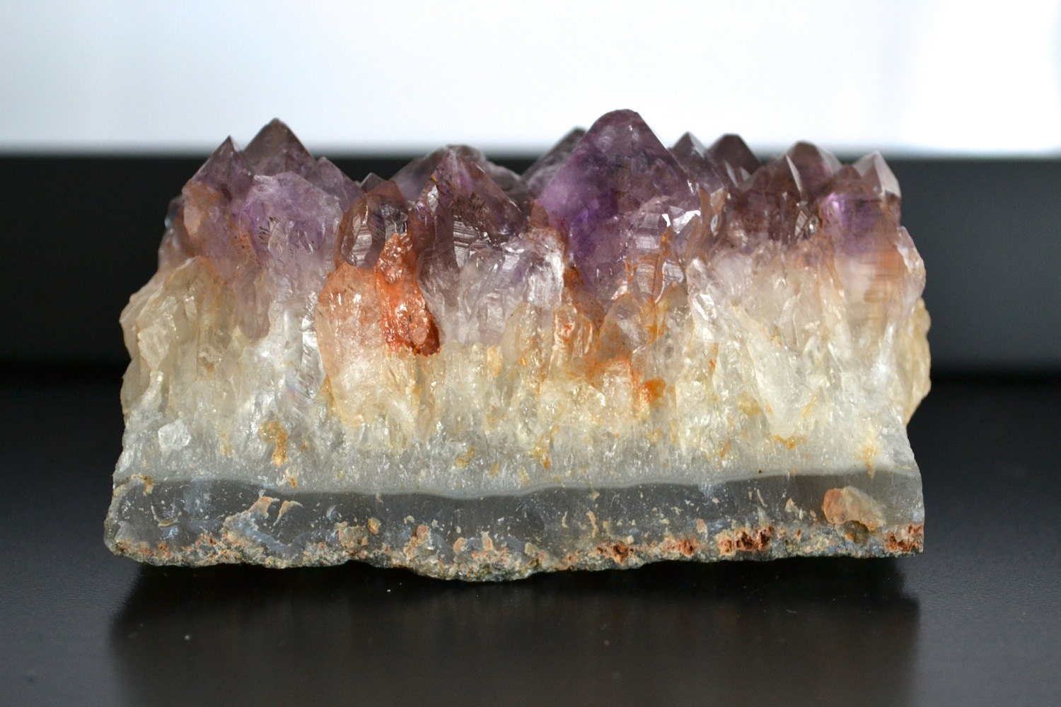 Medium Amethyst Geode Paperweight Stone Home Decor