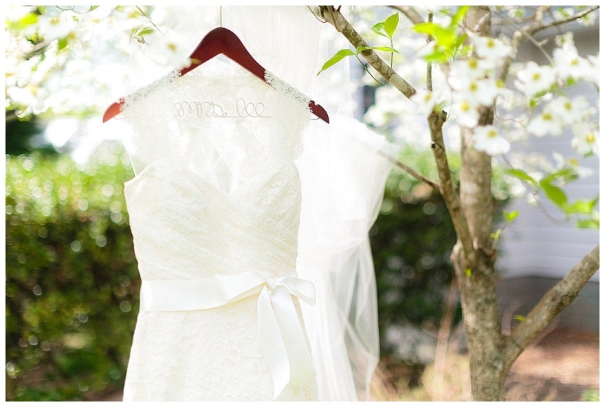 Personalized Mrs Wedding Hanger