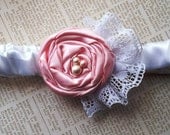 Flower and lace garter