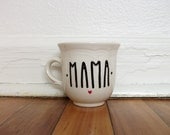 PERSONALIZED Father's Day Hand Illustrated Sharpie Mug Cup Modern Art Upcycled Porcelain Ceramic White Unique Gift
