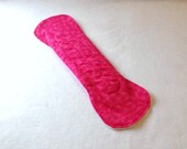 14" postpartum cloth menstrual pad or incontinence pad - great for plus size women - dark pink tie dye pattern - Retro Rags - made to order