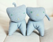 small baby blue wool kitten
