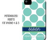 Personalized iPhone 4 or iPhone 5 Inserts