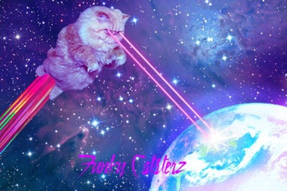 LIMITED EDITION - Funky Catsterz in Outer Space 11x16