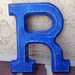 Distressed wall letter