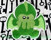 Embroidered Cthulhu Applique - Sew On Patch