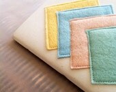 A6 Notebook hand bound with stitched felt motif / Diamond Notebook 03