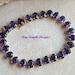 Amethyst and 18K yellow gold bracelet