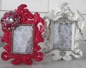 One Embellished Frame, Fuchsia Or White, Marie Line
