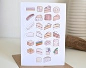 Cake Alphabet Greetings Card