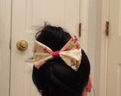 red floral bow