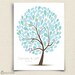 Guest Book Wedding Tree - The Spotwik - A Peachwik Personalized Art Print - 125 guest sign in - Confetti Dots Wedding Tree Guestbook