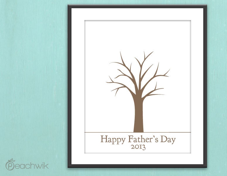 Fathers Day Last Minute Printable Gift - DIY Child's Handprint Tree - Printable pdf - Kid's craft project - Tree Art Project