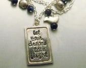 Inspirational Hand Stamped Beaded Bracelet