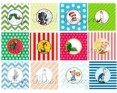 Children's Book Themed Baby Shower Cupcake Toppers- Collection Featured on HWTM Blog INSTANT DOWNLOAD