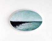 Oval Ocean Oil Painting - TreeHollowDesigns Oval Ocean Oil Painting - TreeHollowDesigns
