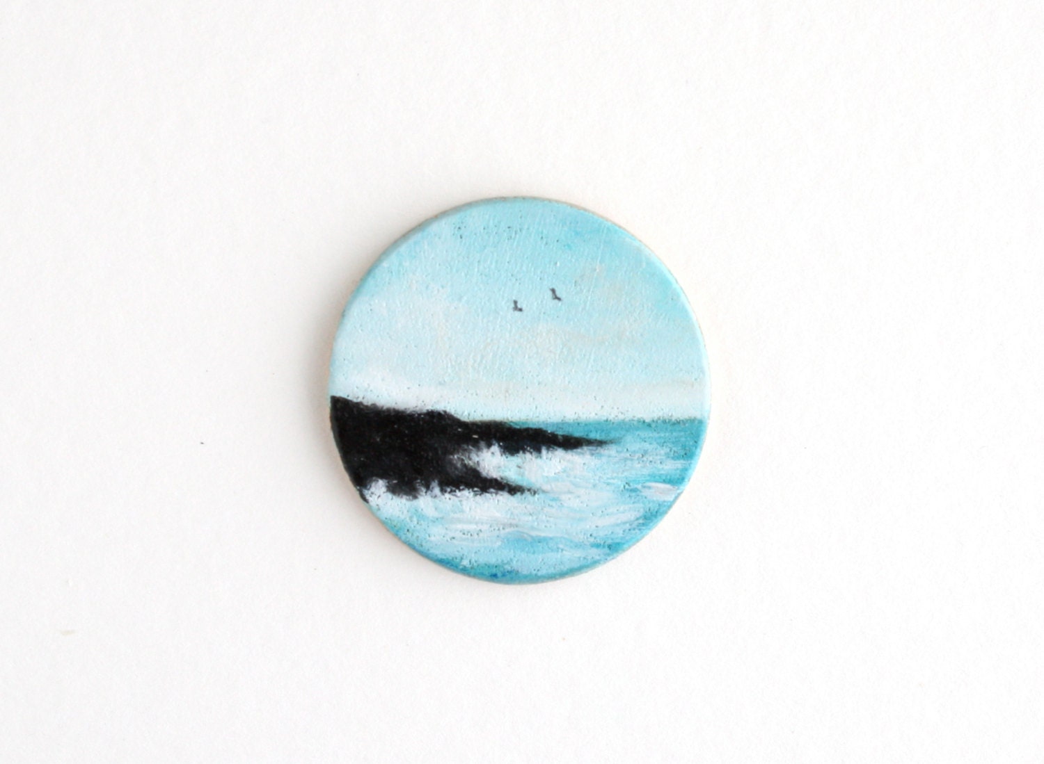 Maine Coast Magnet Oil Painting