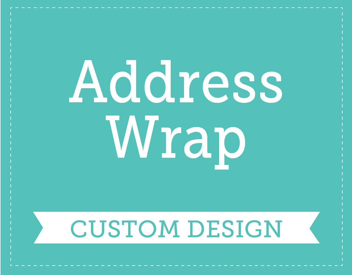 Address Wrap, Custom Design: Printable PDF