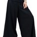 graceful linen wide leg trousers
