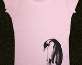 Penguin 03 - Women's Short Sleeve Scoop Neck Cotton T-Shirt Contoured Fit