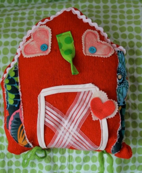 BIG BARN OWL: Owl will always love you.....upcycled knit mixed media owl
