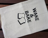 Cotton Tea Towel - Wake & Bake