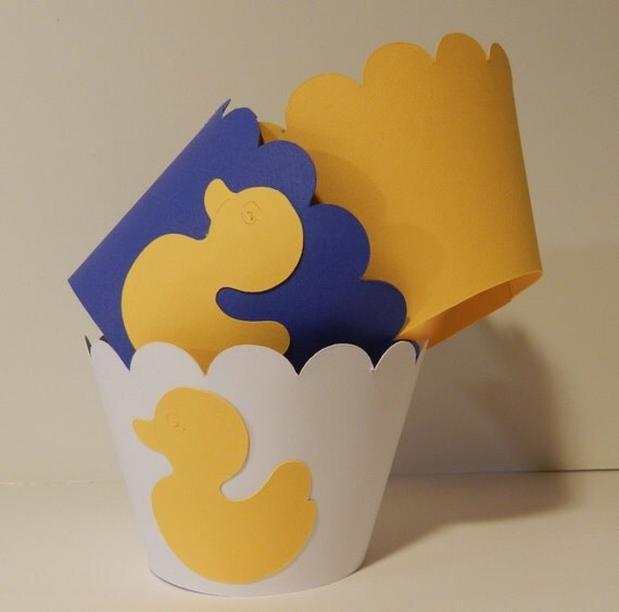 Duck Baby Shower Cupcake Wrappers Il_570xn