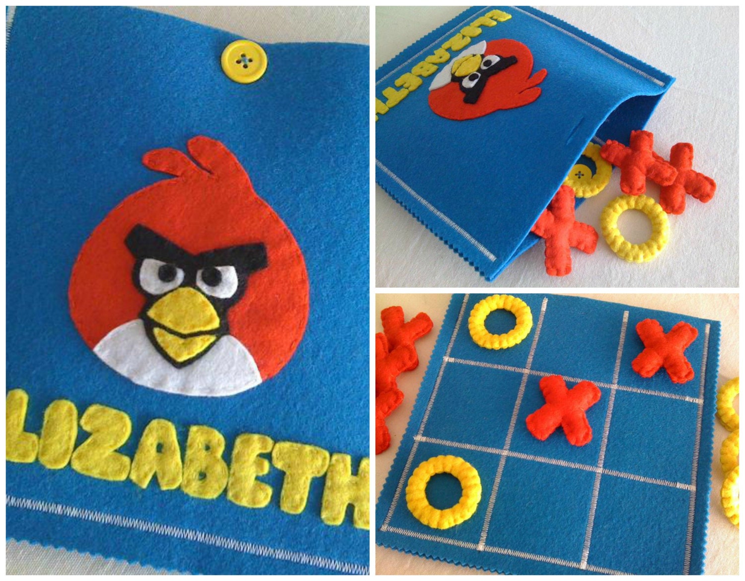 ANGRY BIRDS Tic Tac Toe Game Set  - Kids Birthday Present