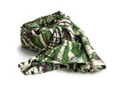 Camouflage Print  Scarf  Bamboo Fashion Accessory Green Brown White Womens Scarf  Army Accessory Summer Fashion Style