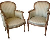 Children's Louis XVI Bergeres, Pair